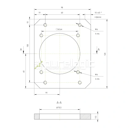 Кронштейн двигателя RY-MB80 фото