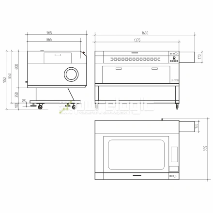 Лазерный станок REINER LH960-100W фото