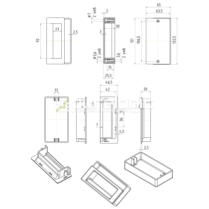 Ручка чашечная 500107 431 Ручка чашечная 500107 фото