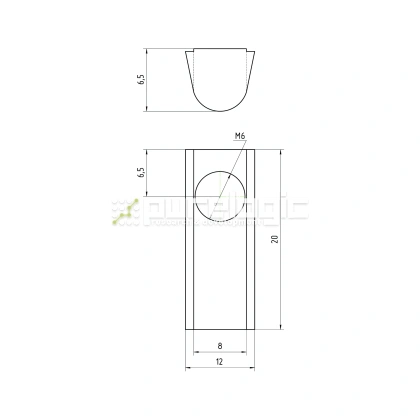 Гайка Т-образная 30TH6 фото