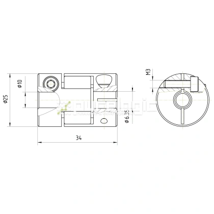 Муфта соединительная BF-25-6.35-10 фото