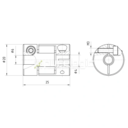Муфта соединительная BF-2025-4-6 фото