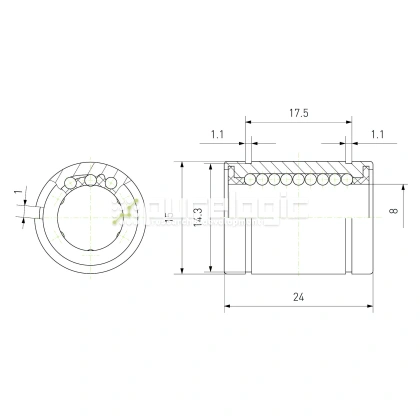 Втулка шариковая LM8-AJ фото