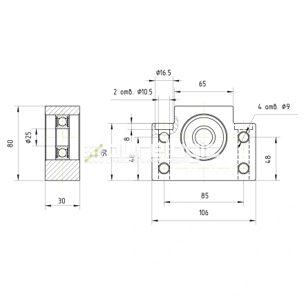 Опора ШВП BSS BF25-C7 фото