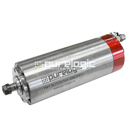 Шпиндель водяной TW1.5L/220/24K-D80/ER11 13 795 Шпиндель водяной TW1.5L/220/24K-D80/ER11 фото