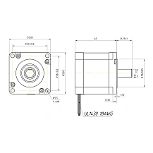 Двигатель шаговый FL86STH65-2808A