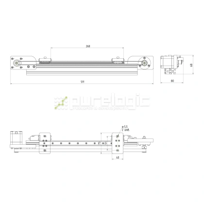 Модуль линейного перемещения PLLM-73-260 фото