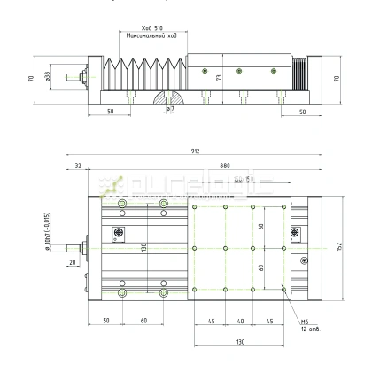 Модуль линейного перемещения PLLM-61H-10510 фото