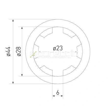 Шлицевая втулка SN-23x28 фото