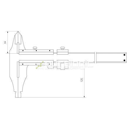 Штангенциркуль IIVC-800-5 фото