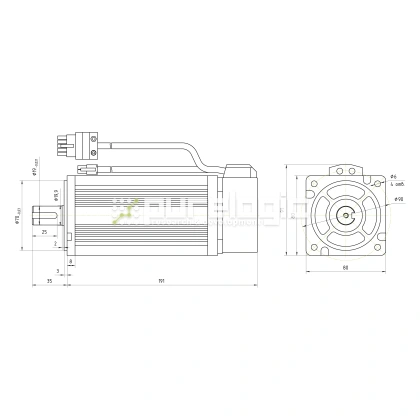 Серводвигатель 80ST-M04025 фото