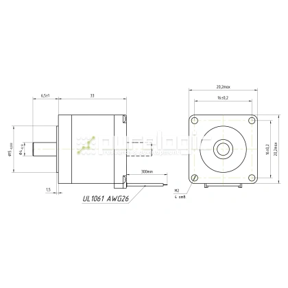 Двигатель шаговый FL20STH33-0604A фото