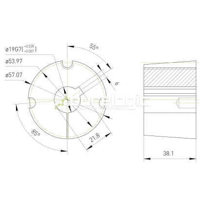 Втулка тапербуш 1615-19 574 Втулка тапербуш 1615-19 фото