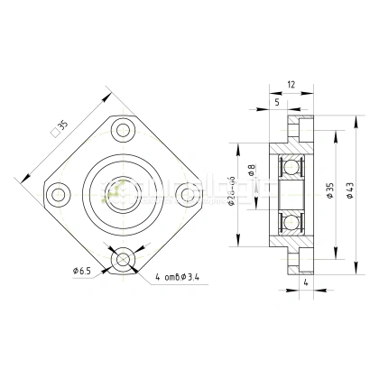 Опора ШВП BSS FF10-C7 фото