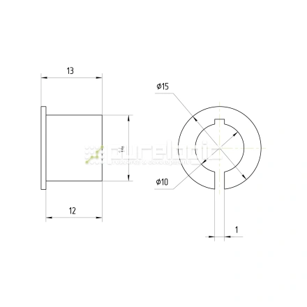 Втулка переходная PG14x10 фото