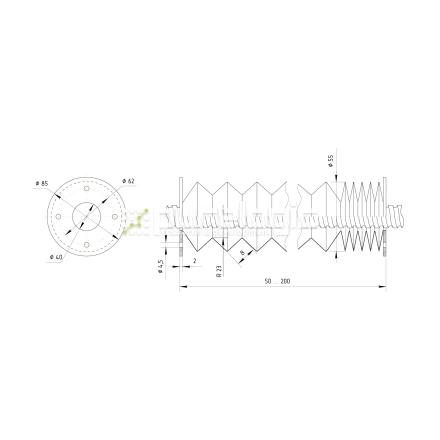 Гофрозащита DCV-B32-200 фото