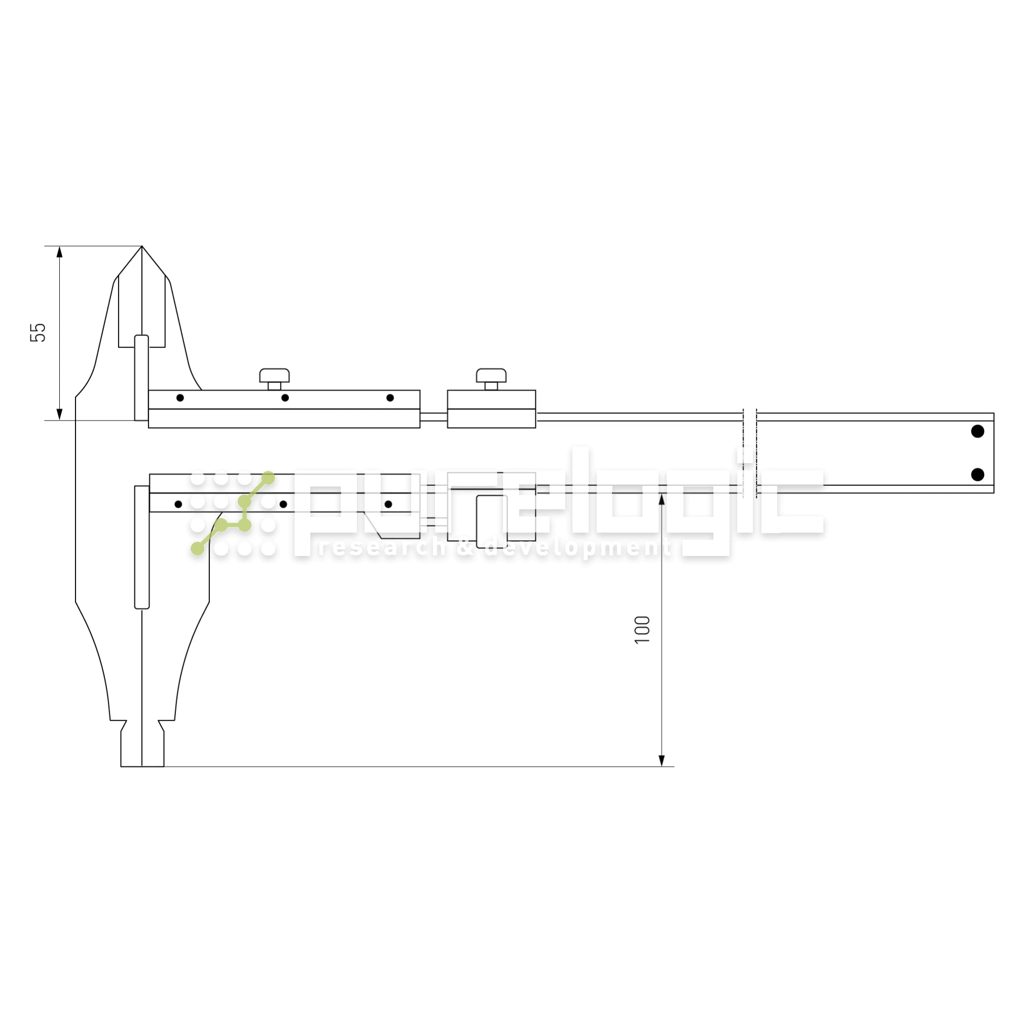 Штангенциркуль IIVC-500-5 10 711 Штангенциркуль IIVC-500-5 фото
