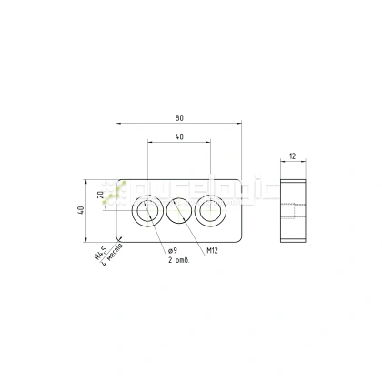 Пластина 4080EGJ-M12 фото
