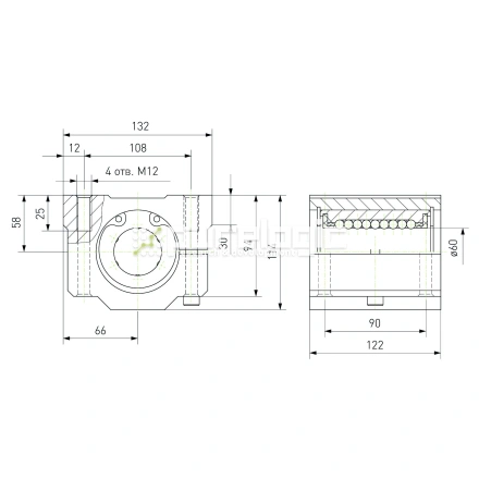 Модуль опорный регулируемый SCJ60 фото