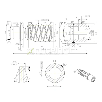 Червячный винт W5030-19 фото