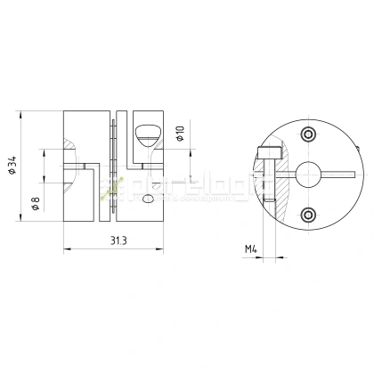 Муфта соединительная BDY-3431.3-8-10 фото