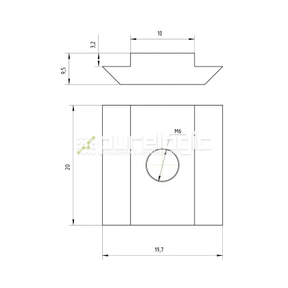 Сухарь пазовый 45HM6 (AL-M6-10S) фото