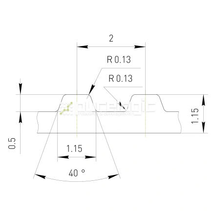 Ремень зубчатый MXL-10 фото
