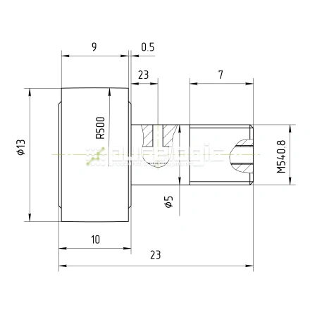 Ролик на игольчатом подшипнике KR13 фото