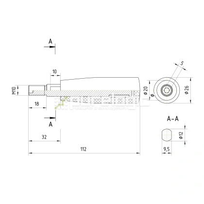 Рукоятка вращающаяся 100106-80*M10 440 Рукоятка вращающаяся 100106-80*M10 фото