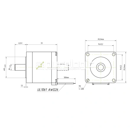 Двигатель шаговый FL20STH33-0604A фото