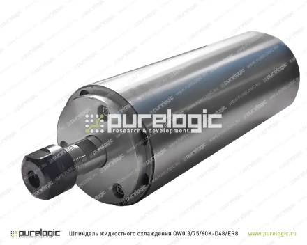 Шпиндель водяной QW0.3/75/60K-D48/ER8 фото
