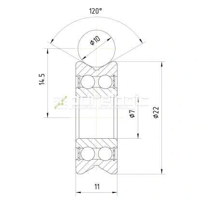 Опорный ролик LV20/10ZZ фото
