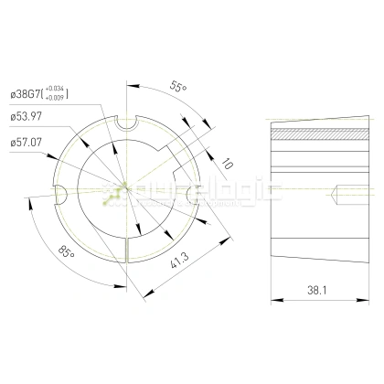 Втулка тапербуш 1615-38 574 Втулка тапербуш 1615-38 фото