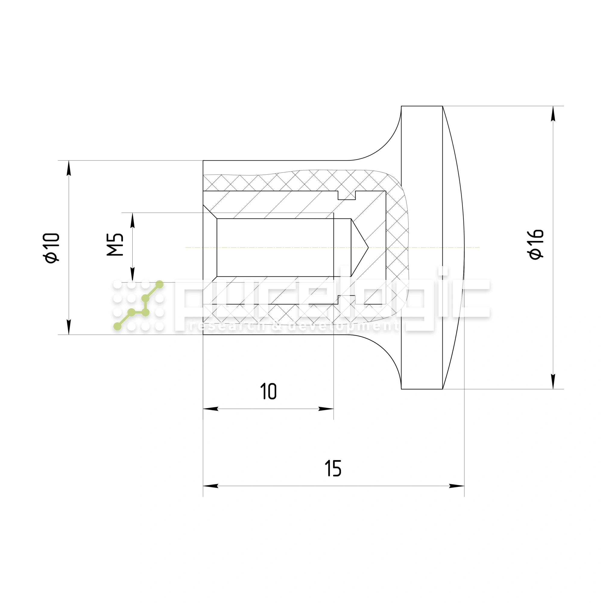 Ручка 100201-16*M5 92 Ручка 100201-16*M5 фото