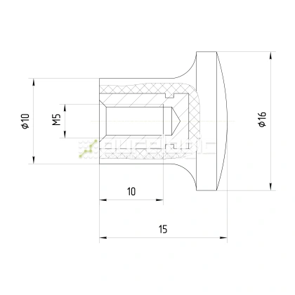 Ручка 100201-16*M5 92 Ручка 100201-16*M5 фото