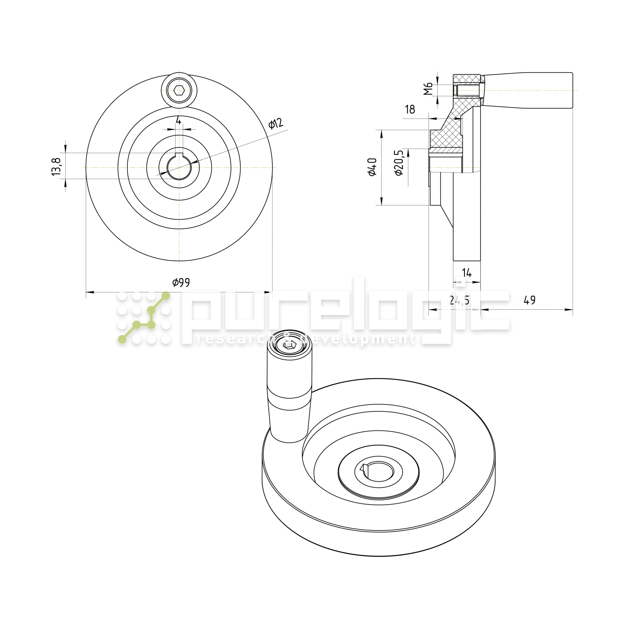 Маховик 100307B-100*12 1 520 Маховик 100307B-100*12 фото