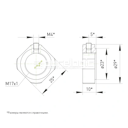 Стопорная гайка BS-M17x1 фото