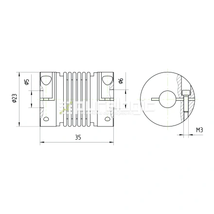 Муфта соединительная BB-2335-5-6 фото