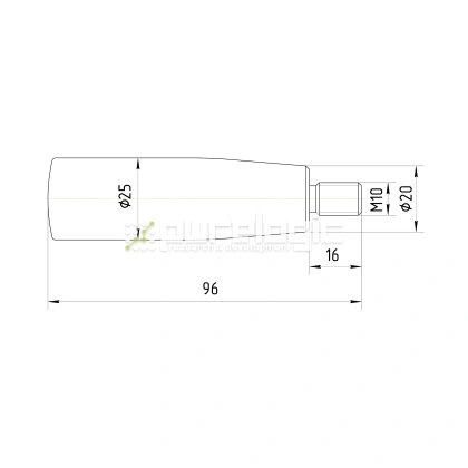 Рукоятка 100101-80*M10 264 Рукоятка 100101-80*M10 фото