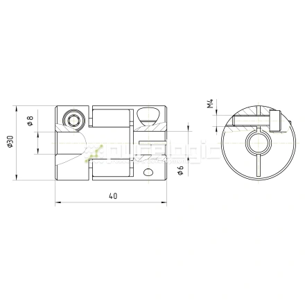 Муфта соединительная BF-30-6-8 фото
