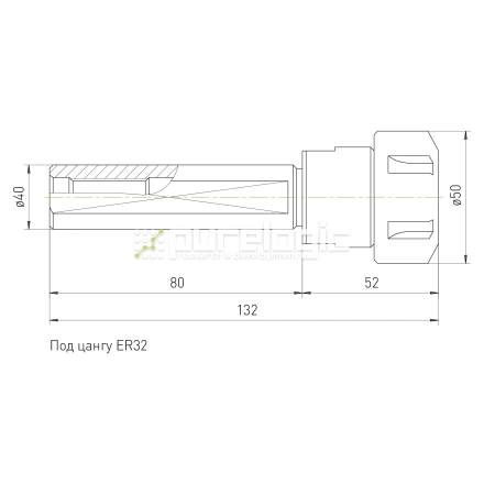 Цанговый патрон SL40-ER32-80L фото