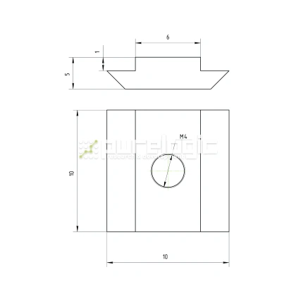 Сухарь пазовый 20HM4 (AL-M4-6S) фото