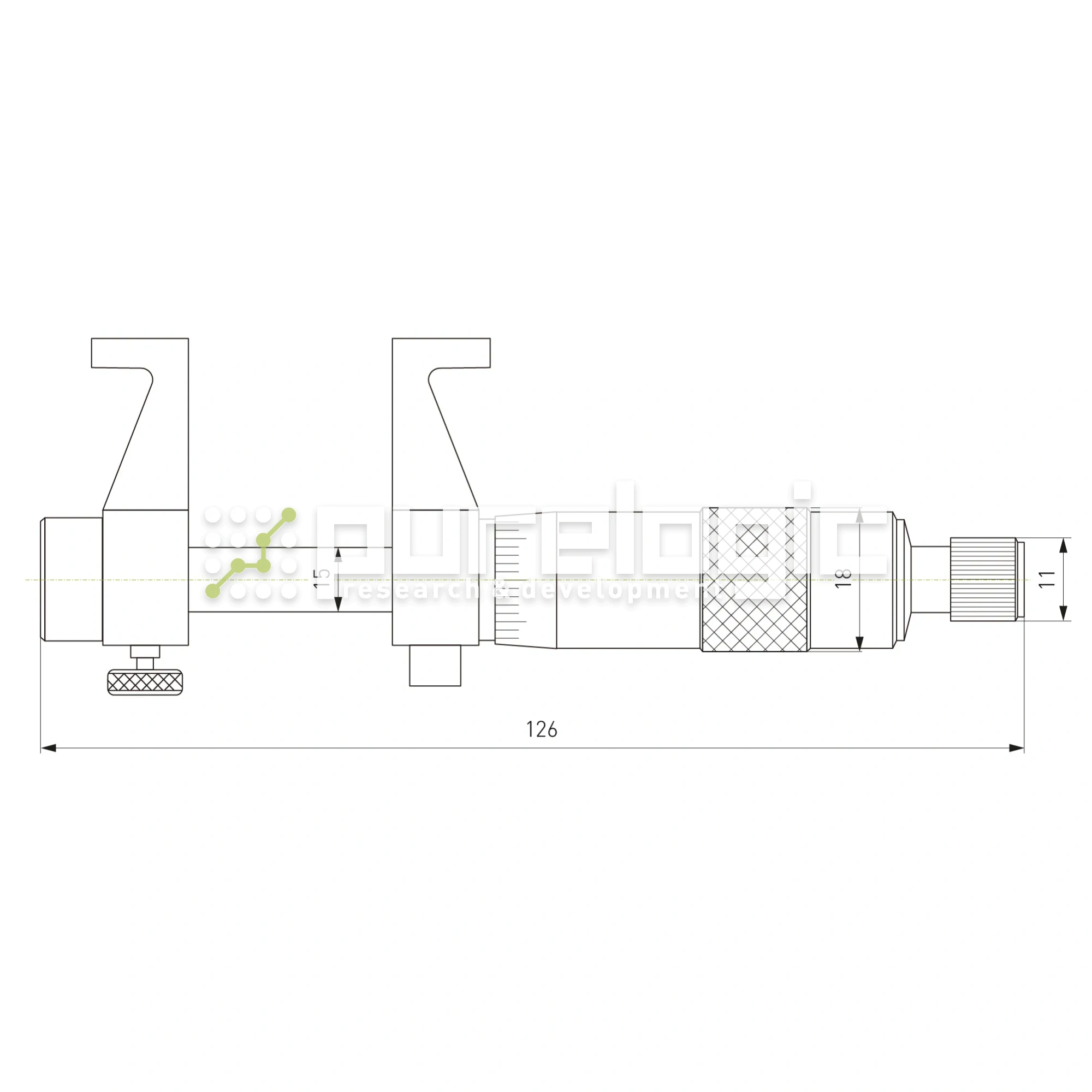 Микрометр внутренний IM-030 5 253 Микрометр внутренний IM-030 фото