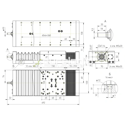 Модуль линейного перемещения PLLM-61L-10200 фото