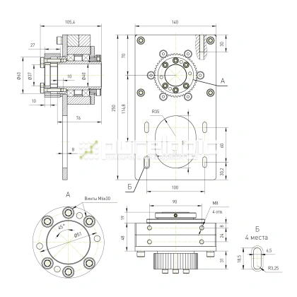 Модуль вращающейся гайки ШВП RY-MRN25 фото