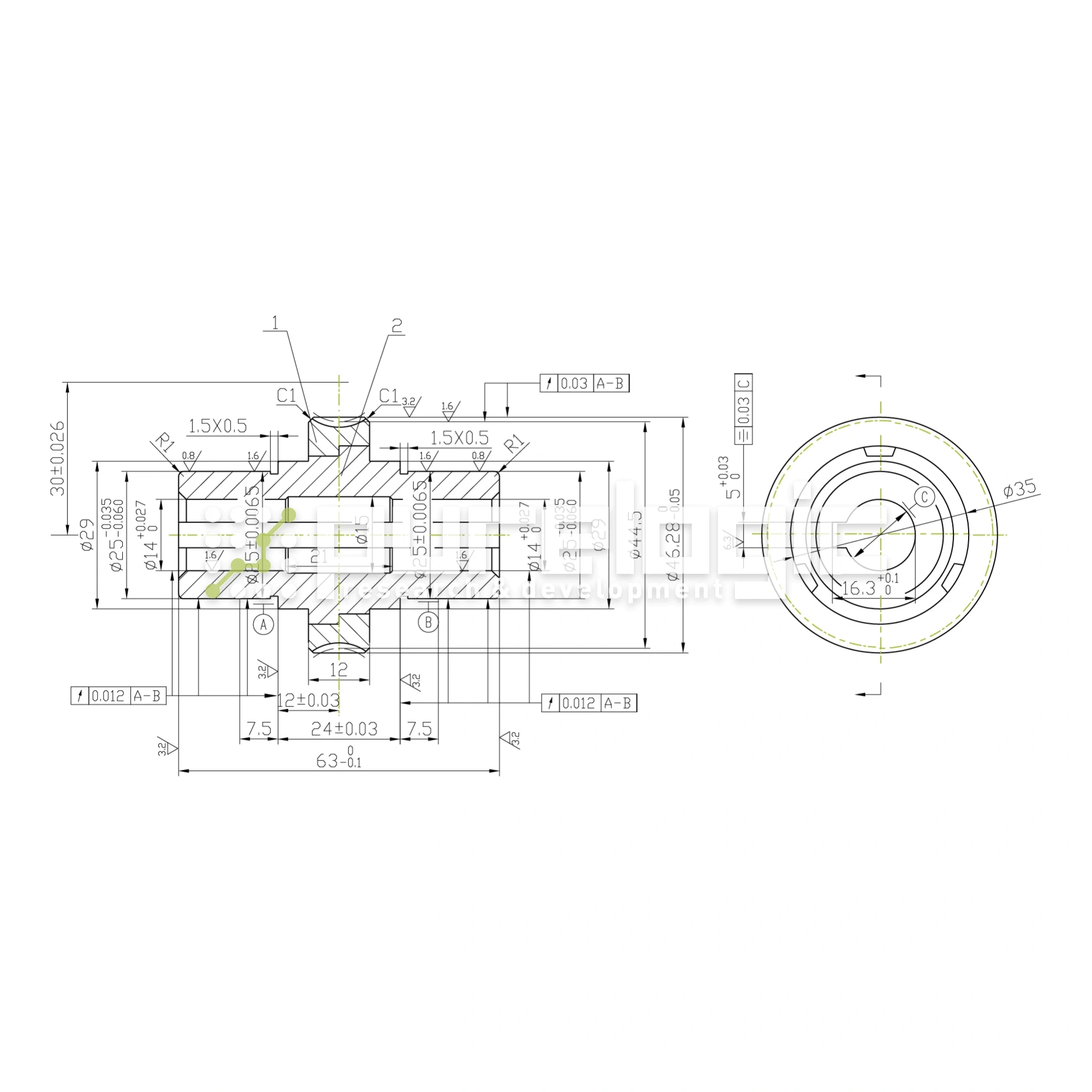 Червячное колесо W3050 3 783 Червячное колесо W3050 фото