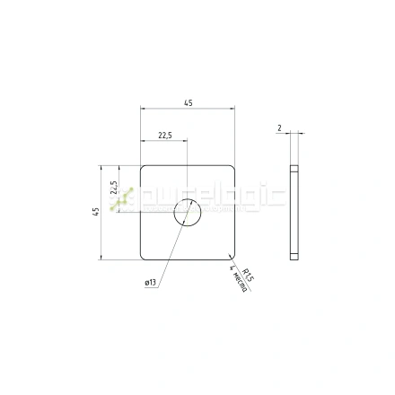 Пластина 4545EGJ-M12 фото