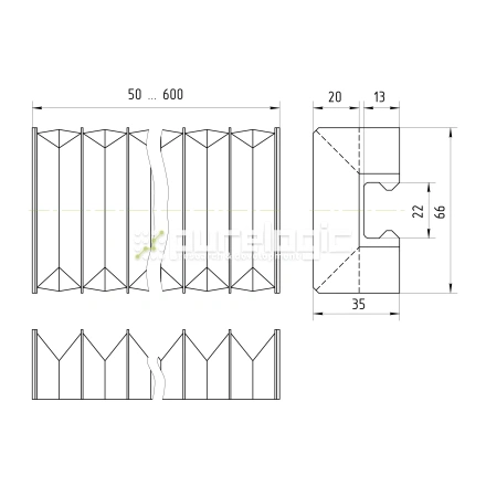 Гофрозащита DCV-H20-600 фото