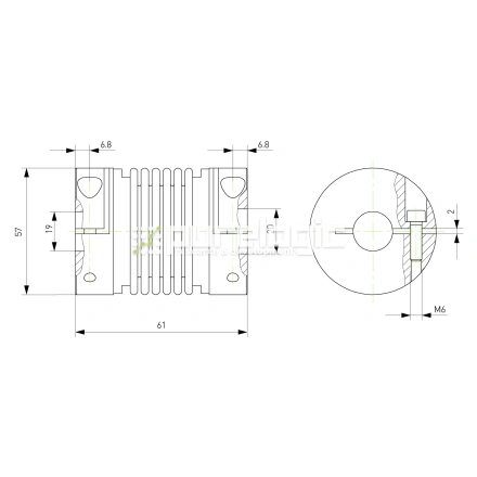 Муфта соединительная BB1-5761-19-20 фото