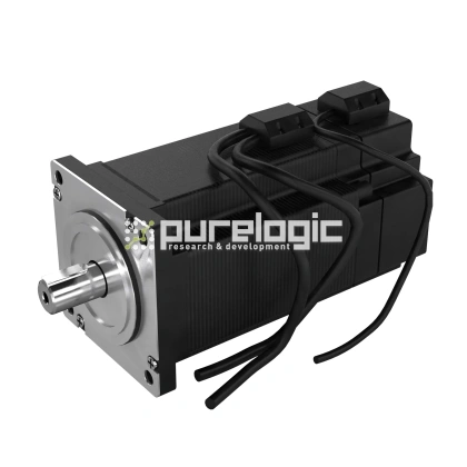 Двигатель шаговый с энкодером и тормозом HD86H82-D14-1KB фото